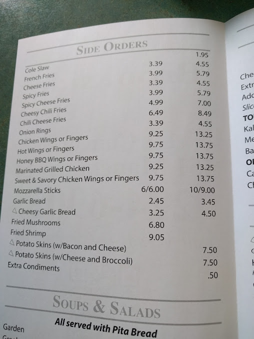 Menu Brookside Pizza Iii - 6