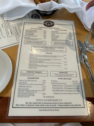 Menu Brophy Bros - 1
