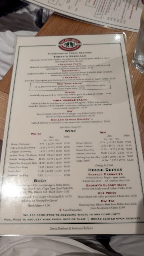 Menu Brophy Bros - 2