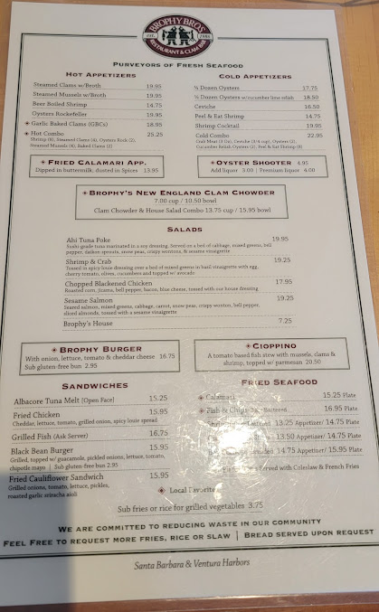 Menu Brophy Bros - 4