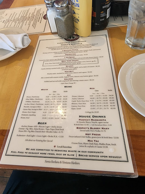 Menu Brophy Bros - 7
