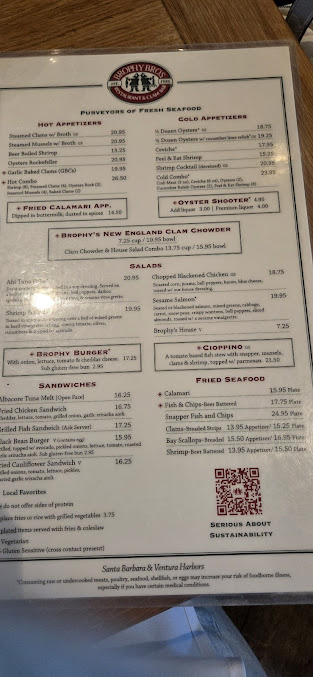 Menu Brophy Bros - 9