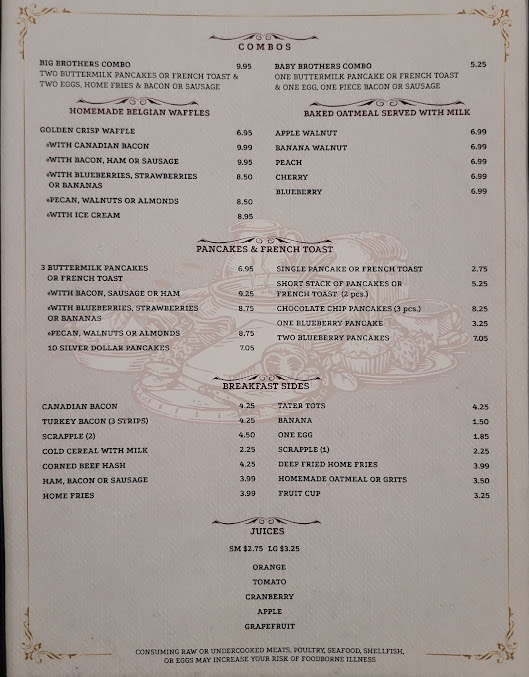 Menu Brothers Family Diner - 3