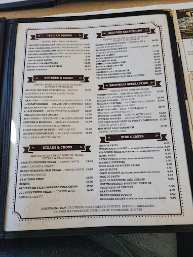Menu Brothers Family Diner - 4