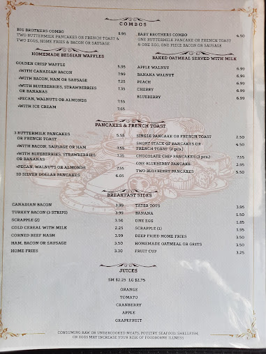 Menu Brothers Family Diner - 5
