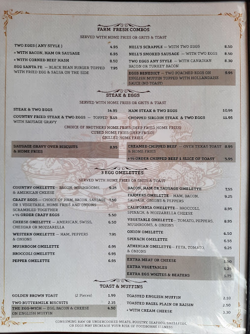 Menu Brothers Family Diner - 6