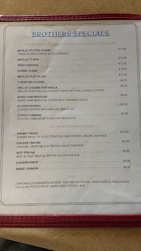 Menu Brothers Family Diner - 9