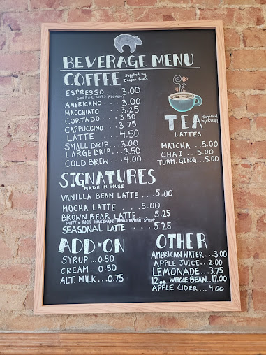 Menu Brown Bear - 0