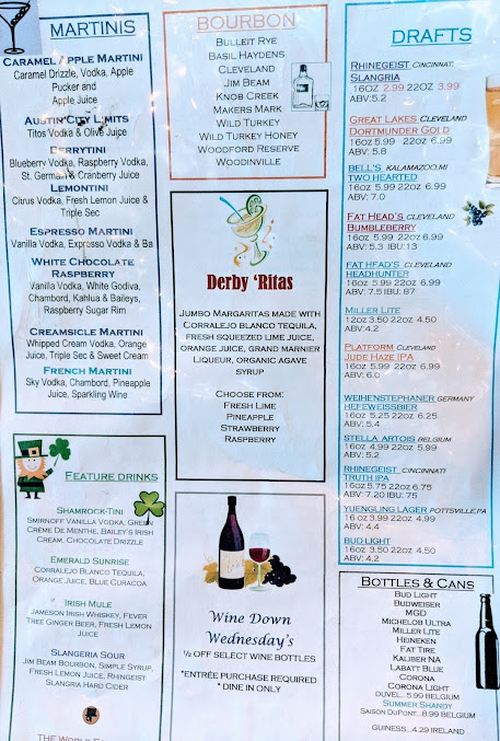 Menu Brown Derby Wood Fired Steakhouse - 0