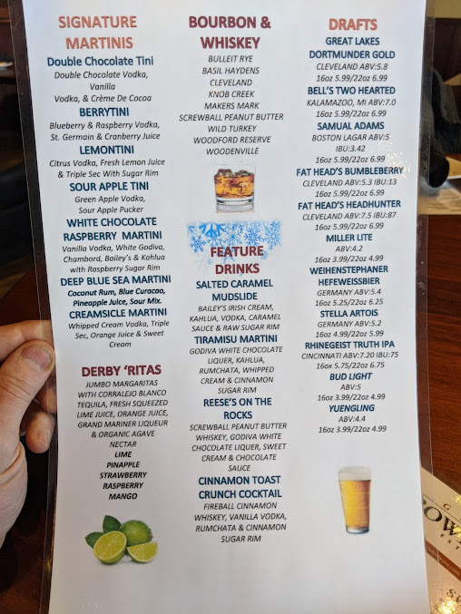 Menu Brown Derby Wood Fired Steakhouse - 5