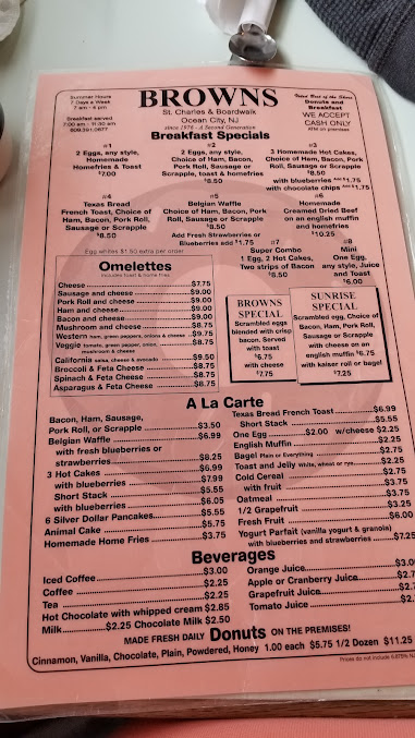 Menu Browns Restaurant - 3