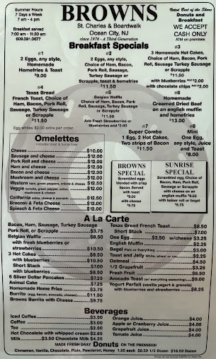 Menu Browns Restaurant - 4
