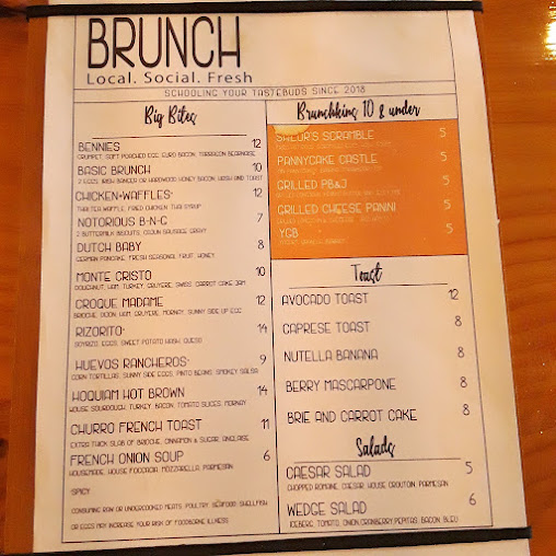 Menu Brunch 101 Of Hoquiam - 1
