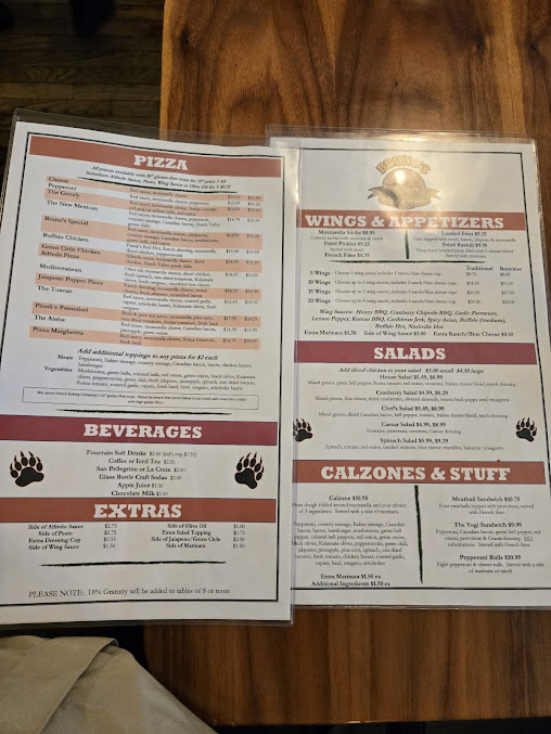 Menu Brunos Pizza Wings - 2