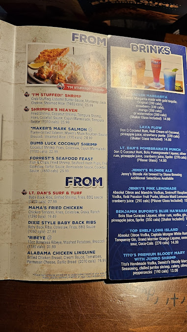 Menu Bubba Gump Shrimp Co Denver - 7