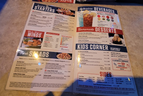 Menu Bubbas 33 Chesapeake - 1