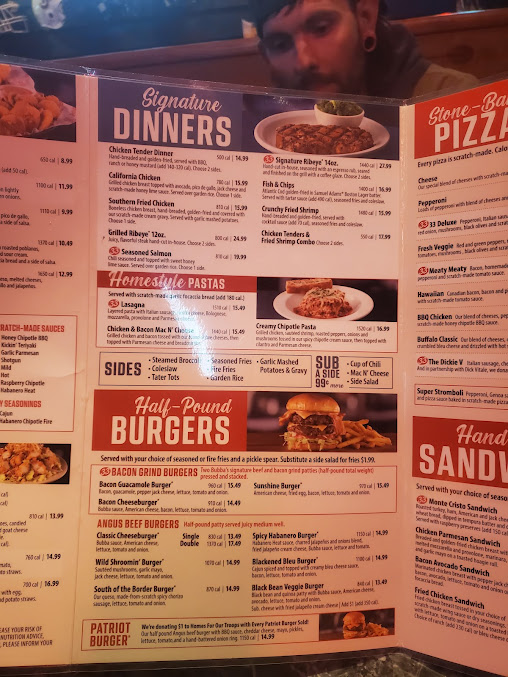Menu Bubbas 33 Chesapeake - 4