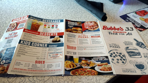 Menu Bubbas 33 Chesapeake - 8