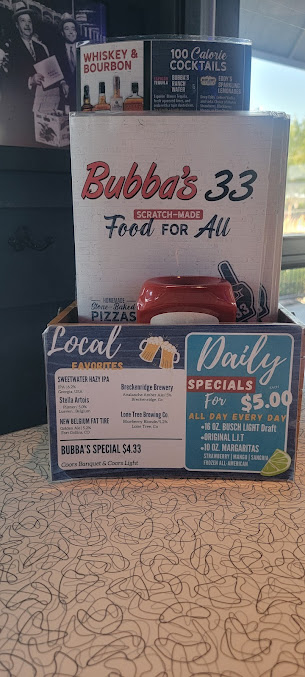 Menu Bubbas 33 Chesapeake - 9