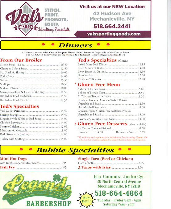 Menu Bubbles Restaurant - 5