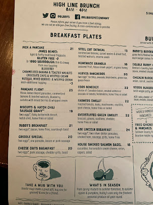 Menu Bubby's - 9