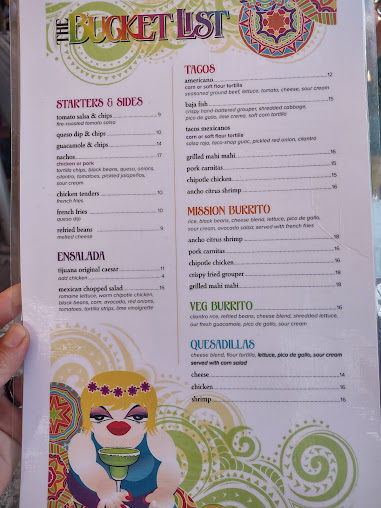Menu Buckets Margarita Bar Cantina - 1
