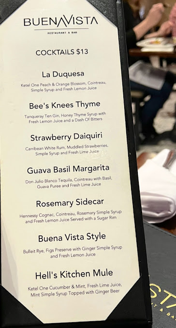 Menu Buena Vista Restaurant & Bar - 8