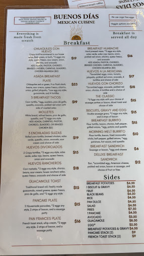Menu Buenos Dias Mexican Cuisine - 3