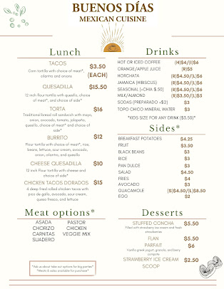 Menu Buenos Dias Mexican Cuisine - 5