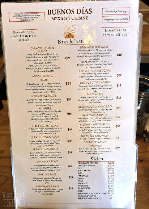 Menu Buenos Dias Mexican Cuisine - 6