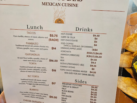 Menu Buenos Dias Mexican Cuisine - 7