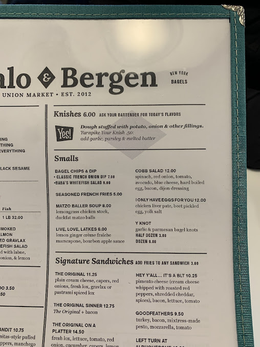 Menu Buffalo Bergen Capitol Hill - 5