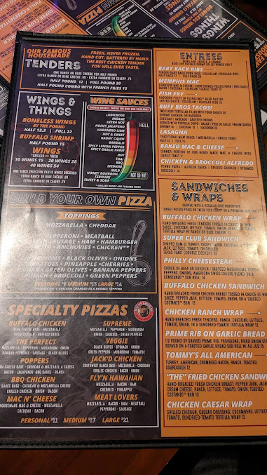 Menu Buffalo Brothers Of Lake Boone - 6