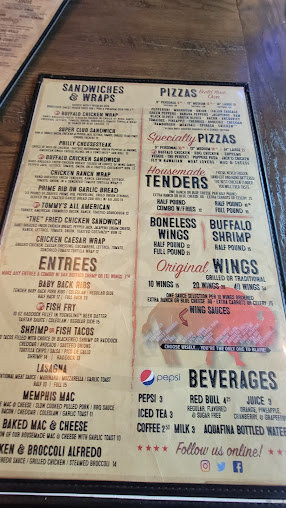 Menu Buffalo Brothers Of Lake Boone - 7