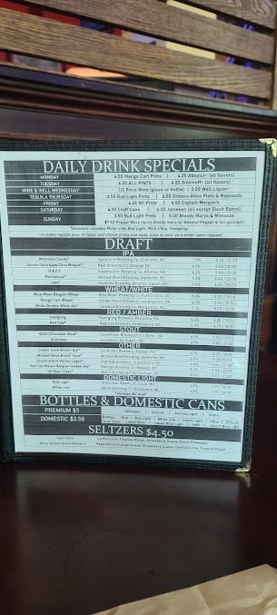 Menu Buffalo Brothers Of Lake Boone - 8