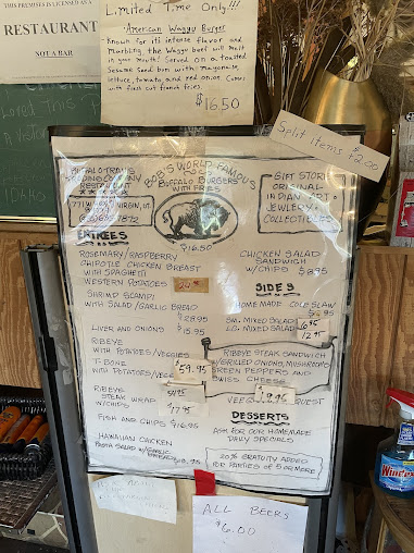 Menu Buffalo Trails Trading Company - 0