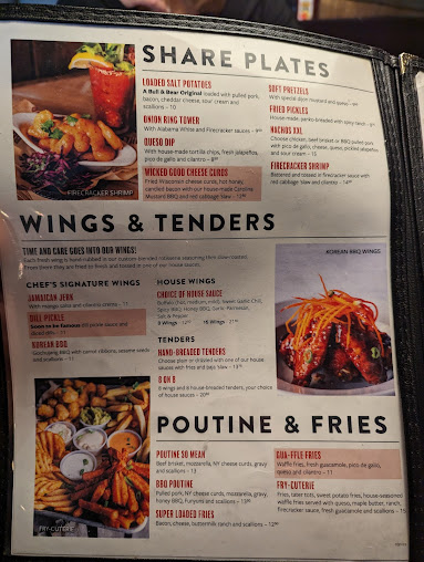 Menu Bull & Bear Roadhouse And Catering - 6