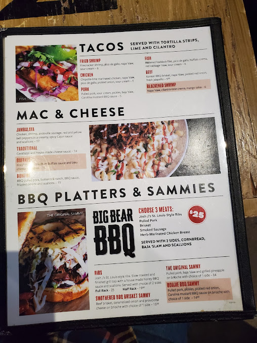 Menu Bull & Bear Roadhouse And Catering - 7