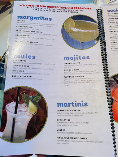 Menu Bum Rogers Crab House Tavern - 0