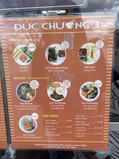 Menu Bun Bo Hue Duc Chuong 3 - 4