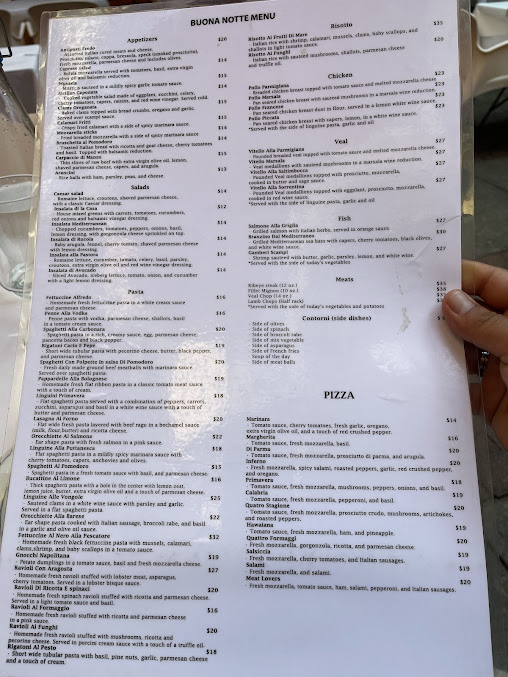 Menu Buona Notte - 15