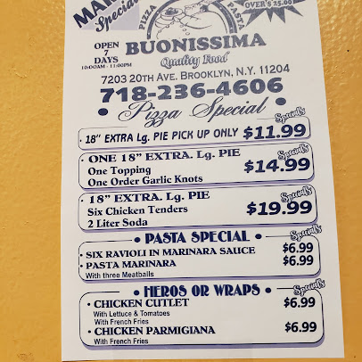 Menu Buonissima Pizza Pasta - 1