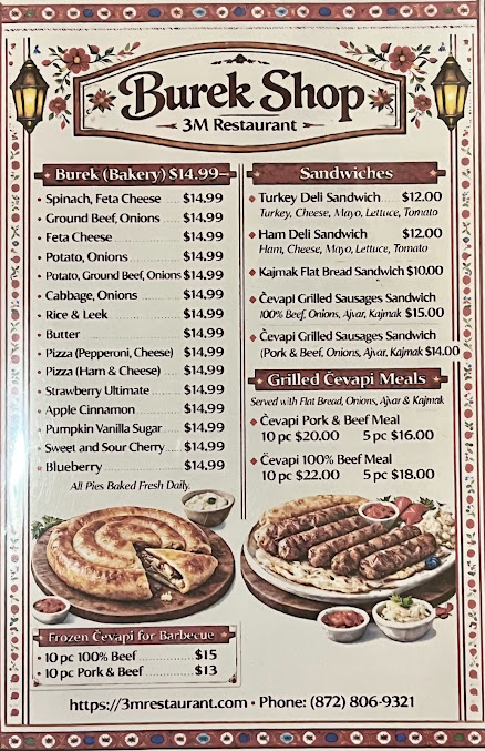 Menu Burek Shop 3M Restaurant - 5
