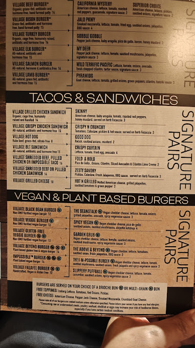Menu Burger Village - 0
