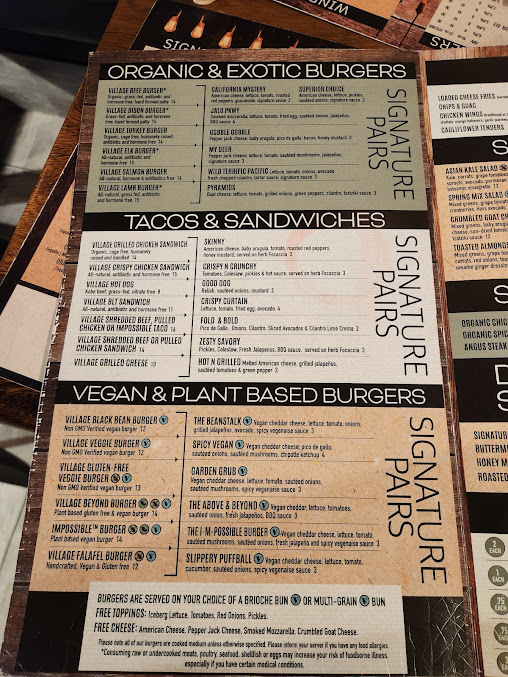 Menu Burger Village - 4