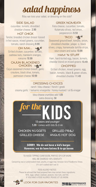 Menu Burgers Beer Gibson City - 1