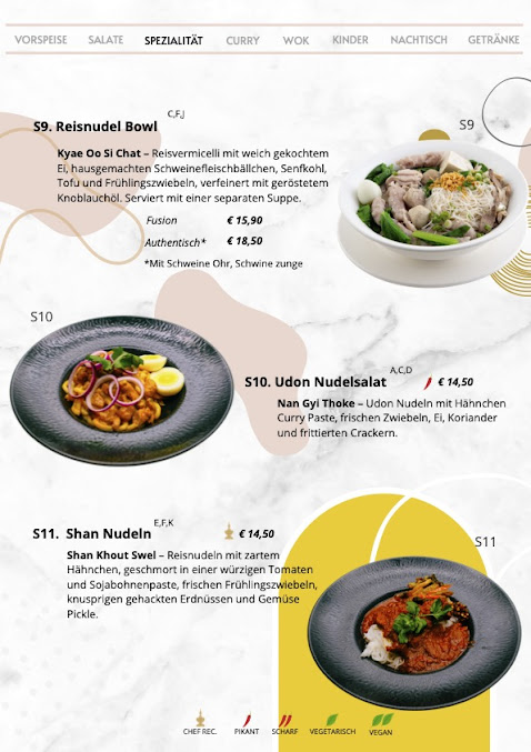Menu Burma Bliss Restaurant - 8