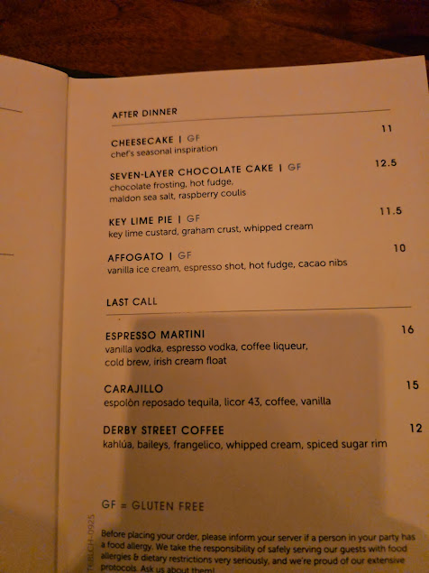 Menu Burtons Grill Bar North Andover - 0