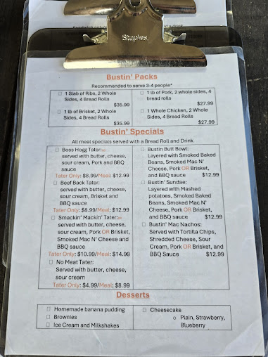 Menu Bustin Butts Bbq210 Produce - 2