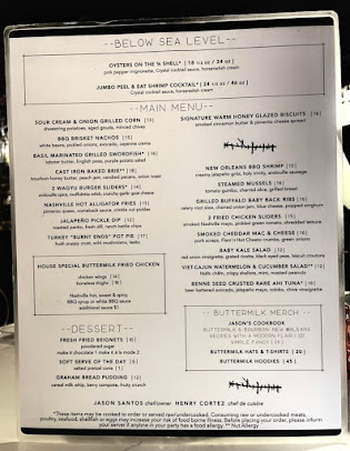 Menu Buttermilk & Bourbon - Back Bay - 1